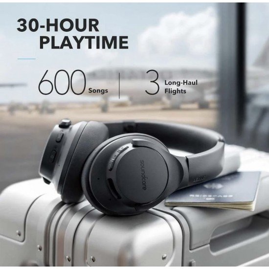 سماعة راس  لا سلكية  LIFE Q20من ساوند كور من انكر - اسود