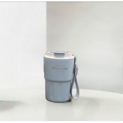 كوب حراري محمول سماوي بغطاء شفاف - SITARAYURI