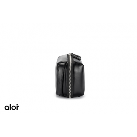 شنطة يد جلد بسعة 1 لتر فاخره من Alot - اسود