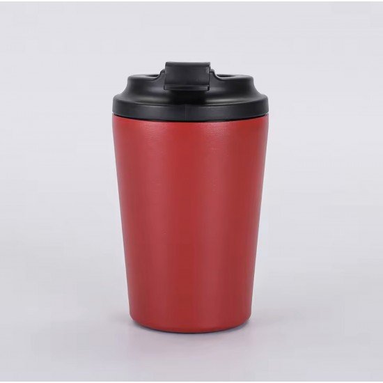 كوب قهوة ستيل ملون قابل للنحت والتعديل مجاناً  احمر