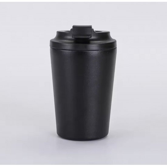 كوب قهوة ستيل ملون قابل للنحت والتعديل مجاناً  اسود