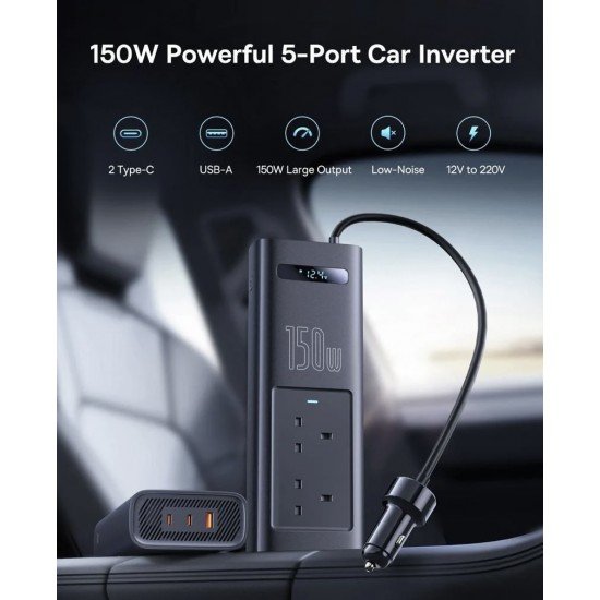 محول كهرباء للسيارة  من بيسوس  150 واط