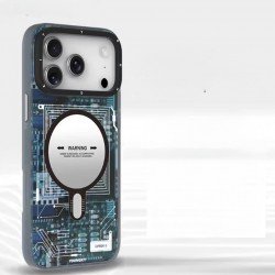 كفر ايفون 17 تصميم رسومات عصريه من YOUNGKIT ازرق 