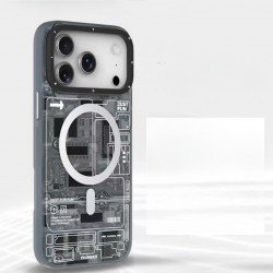 كفر ايفون 17 تصميم رسومات عصريه من YOUNGKIT اسود 