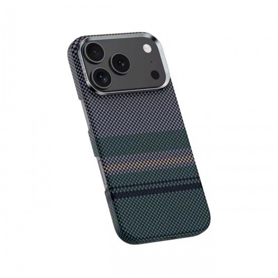 كفر ايفون 17 كاربون فايبر يدعم ماج سيف من J-case كحلي