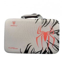 شنطة بلاستيشن 5 سليم شعار سبايدر مان اسود-رصاصي