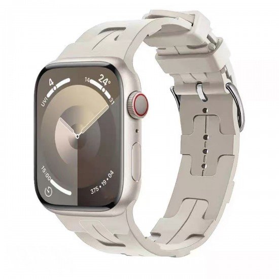 سوار ساعه ابل ايرمز مقاس 42-44-45-46-49 تيتانيوم صحراوي