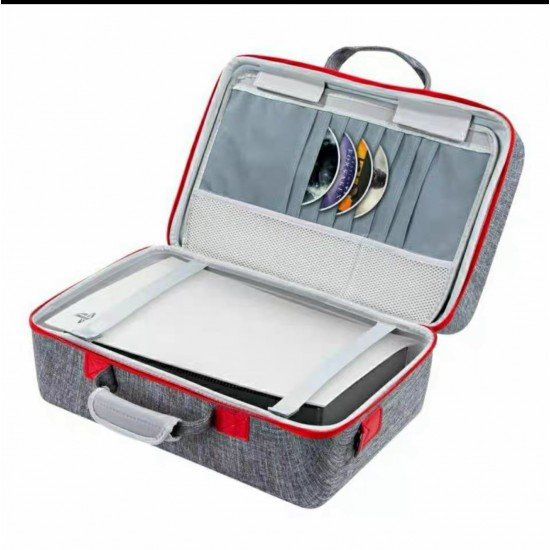 شنطة بلاستيشن 5 سليم اسود-ازرق-رمادي