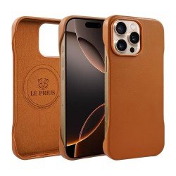 كفر جلد  TIGRESSسليم بدون أطراف تصميم مميز  اسود-بني ايفون 16 برو ماكس 