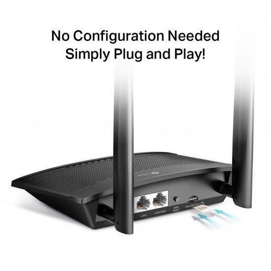 راوتر 4G LTE تي بي لينكTL-MR100 سرعة 300 ميجابت بالثانية مفتوح لجميع الشبكات