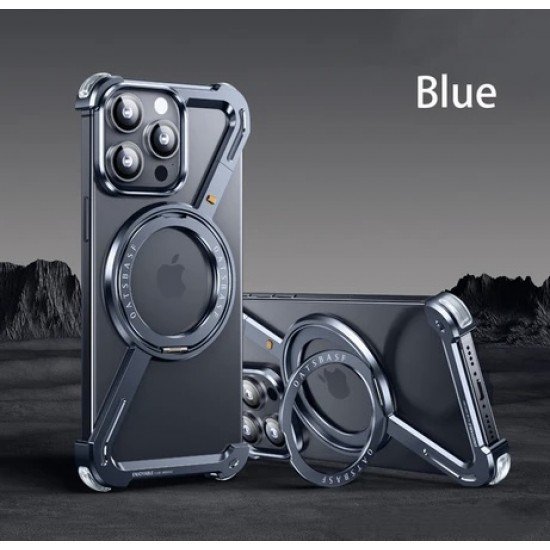 اطار MOVENCH Z  من الالمنيوم ايفون 15 ازرق