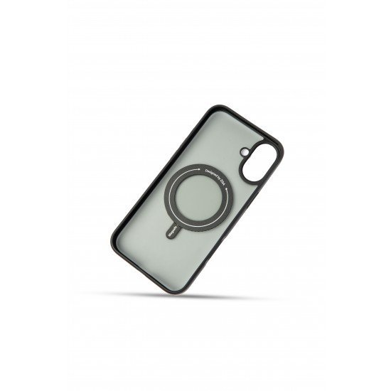 كفر ZAG شفاف ملون ايفون 16 اسود