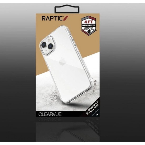 كفر CLERVUE  شفاف  من RAPTIC   ايفون 14 -15 PLUS