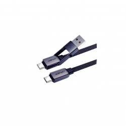 سلك  USB + USB-C  Acefast متعدد 60W طول 120CM 