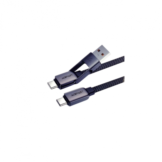 سلك  USB + USB-C  Acefast متعدد 60W طول 120CM
