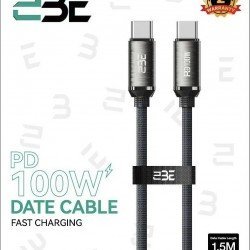 سلك شاحن توبي 1.5m تايب سي بقوة 100w