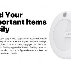 جهاز تعقب MITAG من MILI اندرويد ابيض- اسود