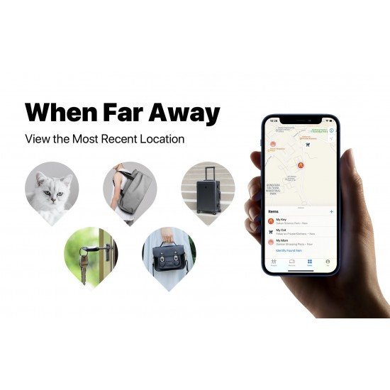 جهاز تعقب MITAG من MILI اندرويد ابيض- اسود