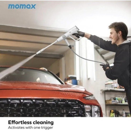 منظف سيارة موماكس بالضغط محمول بقوة 145 واط ابيض