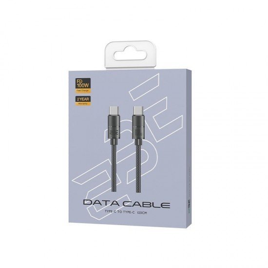 سلك شاحن  توبي USB-c+نقل بيانات بقوة 100w من ماركة 2BE