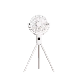 AISOLOE - مروحة F12 محموله مع اضاءة LED ابيض- اسود