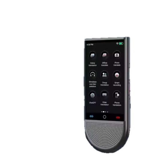 S15 - مترجم مسجل مع وظيفة الصورة الصوتية Chatgpt بدون انترنت+ راوتر 4G