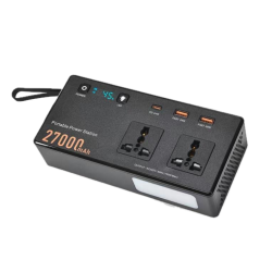 SHIOUMAO - محول طاقة محمولة صغيرة 150 واط ببطارية ليثيوم 27000mAh للاستخدام المتعدد