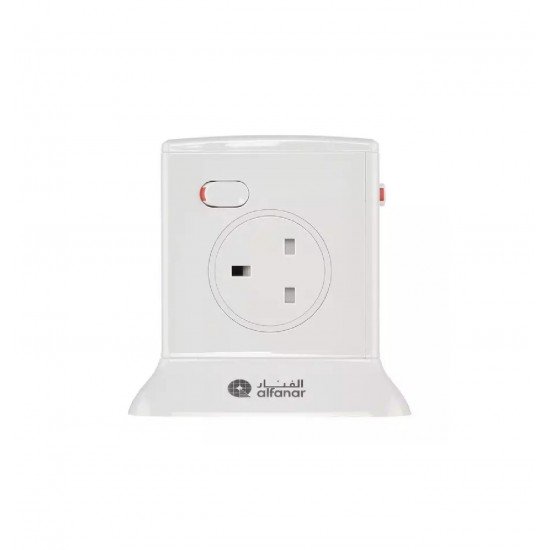 الفنار توصيلة كهربائية 4 منافذ 2.5 متر ابيض