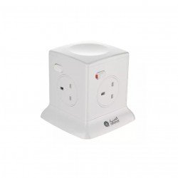 الفنار توصيلة كهربائية 4 منافذ 2.5 متر ابيض 