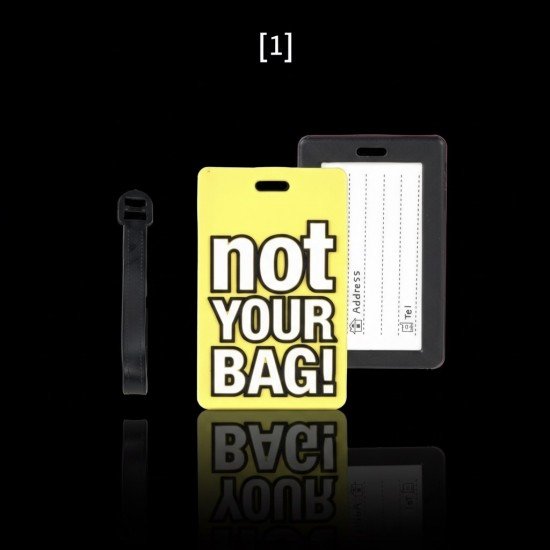 تاق بطاقة تعريفيه للامتعه بتصميم عصري واشكال